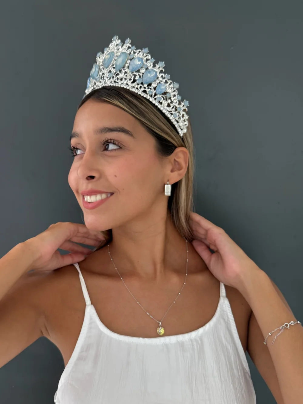 Corona Emperatriz de Cristal Celeste