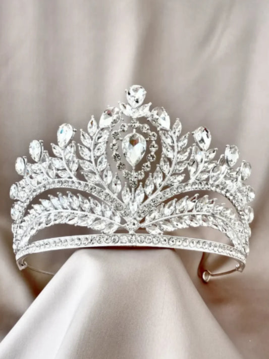 Corona Eclipse de Cristal Blanca