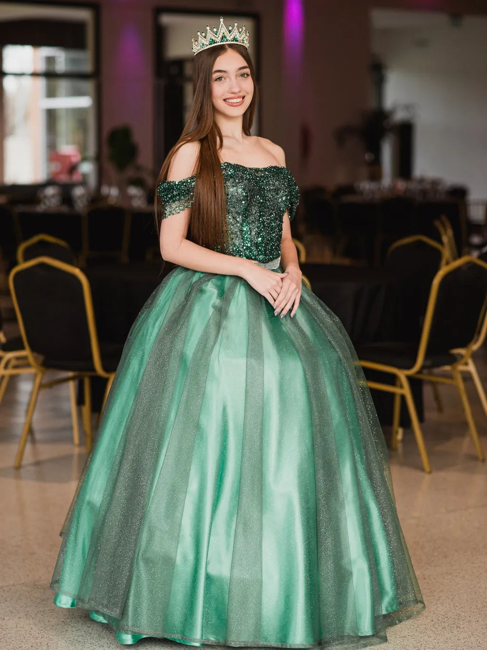 Corona Cristal Imperial – Esmeralda