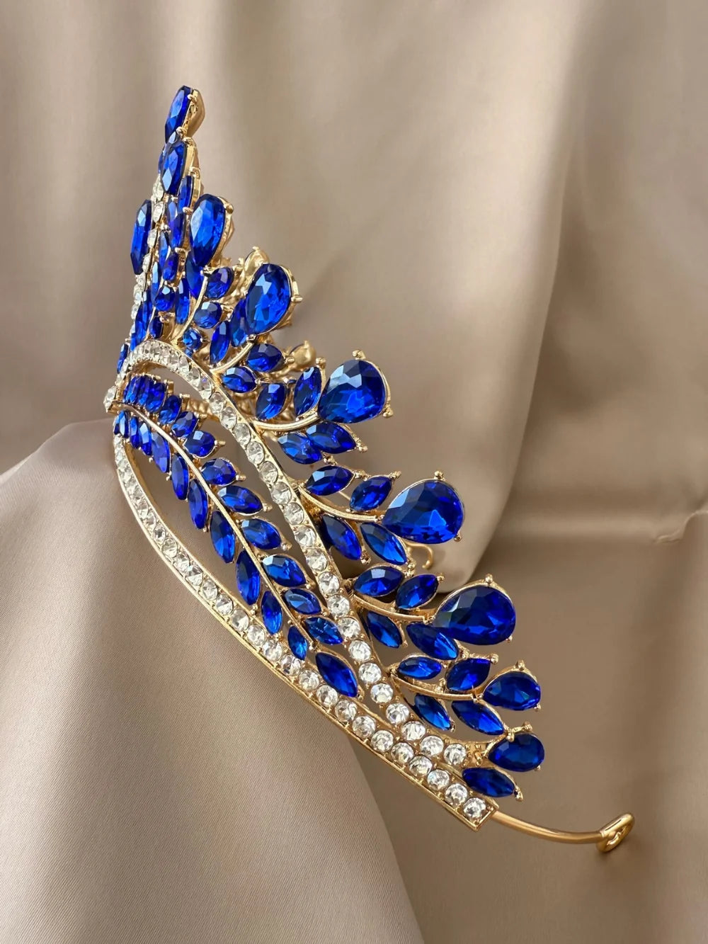 Corona Eclipse de Cristal Azul