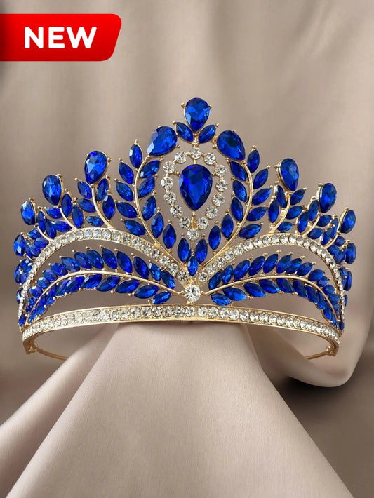 Corona Eclipse de Cristal Azul