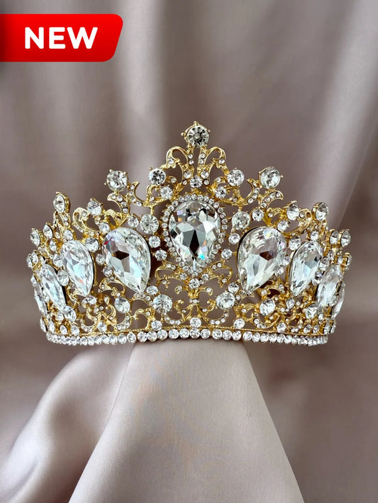 Corona Emperatriz de Cristal Dorada
