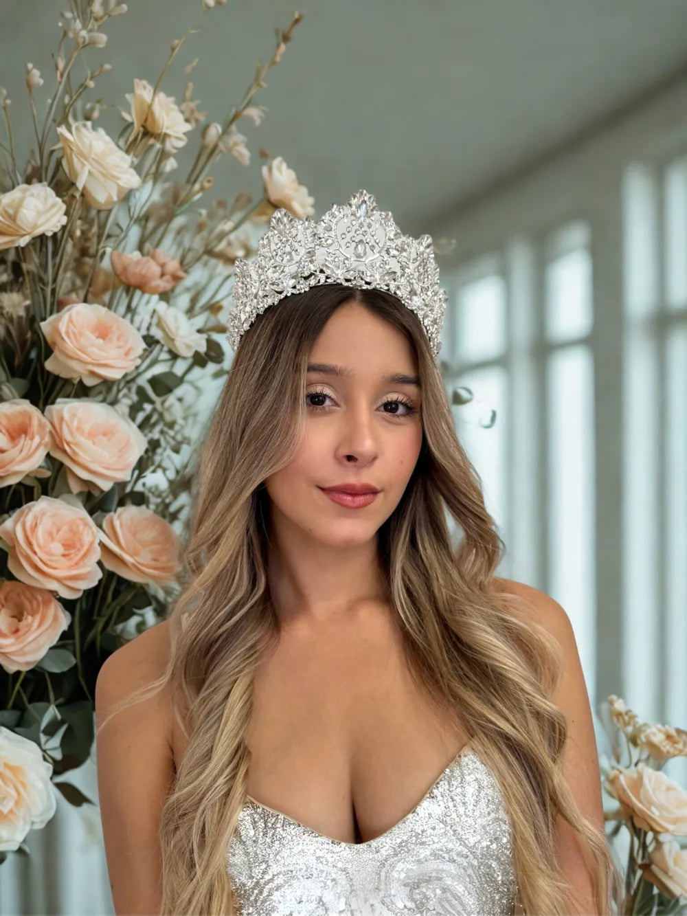 Corona Renacimiento – Cristal Plateado
