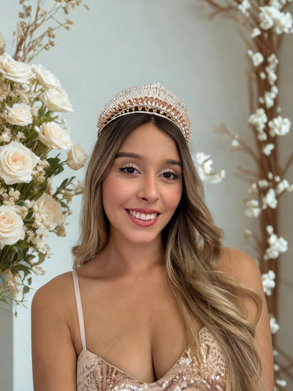 Corona Sol de Reinas – Rosa Gold