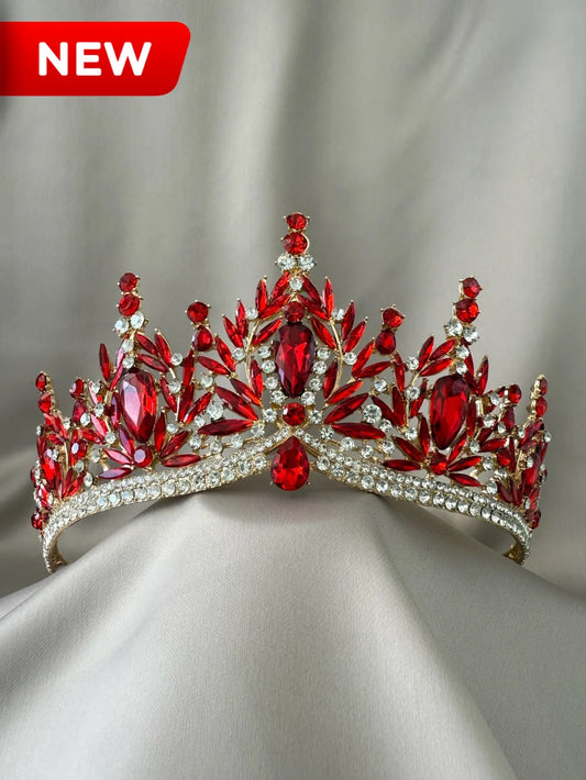 Corona Trono Celestial – Rojo Rubí