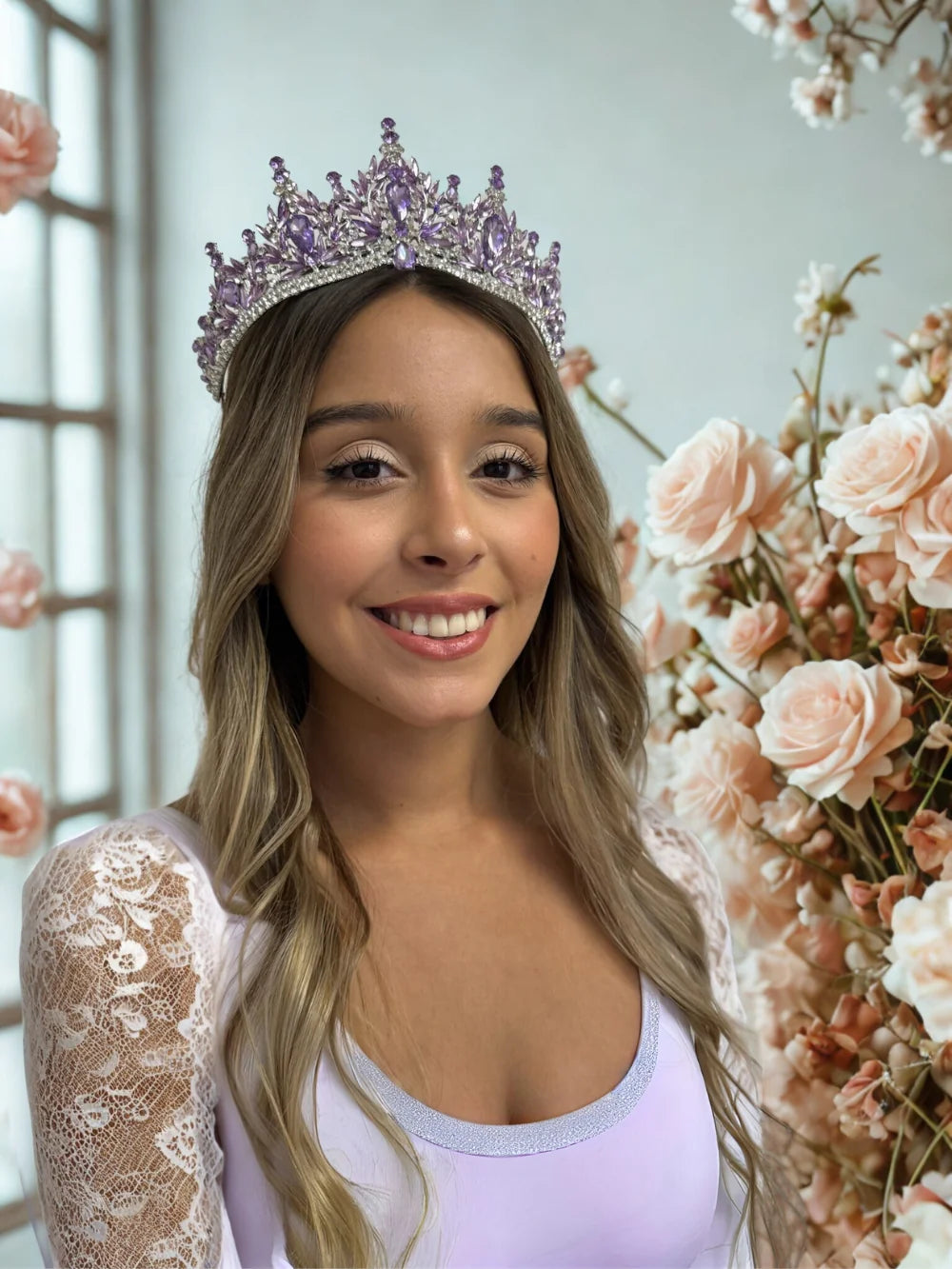 Corona Trono Celestial – Lila Boreal
