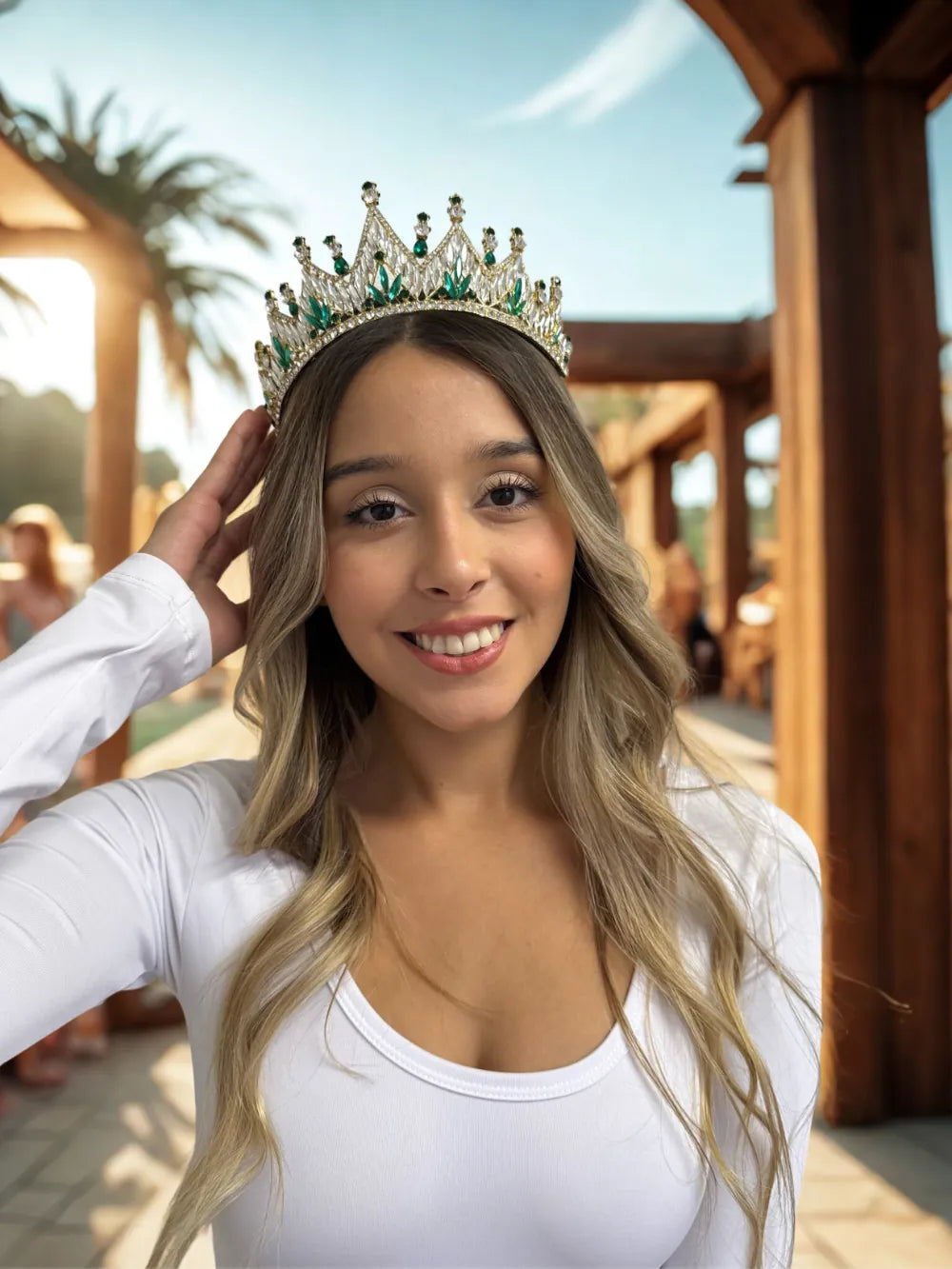 Corona Cristal Imperial – Esmeralda