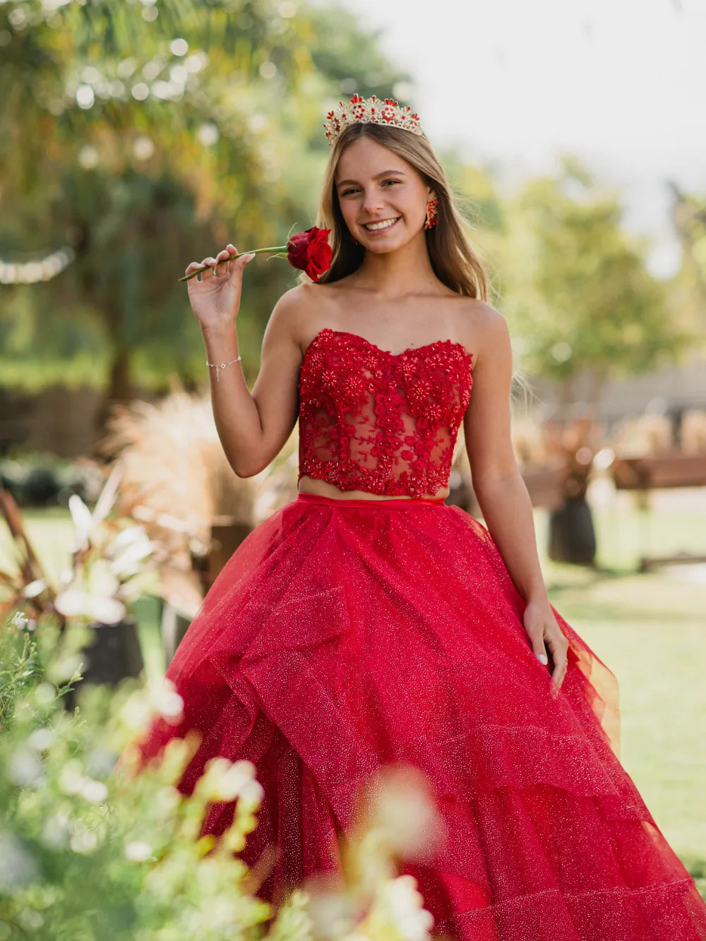 Tiara Aura Real – Rubí