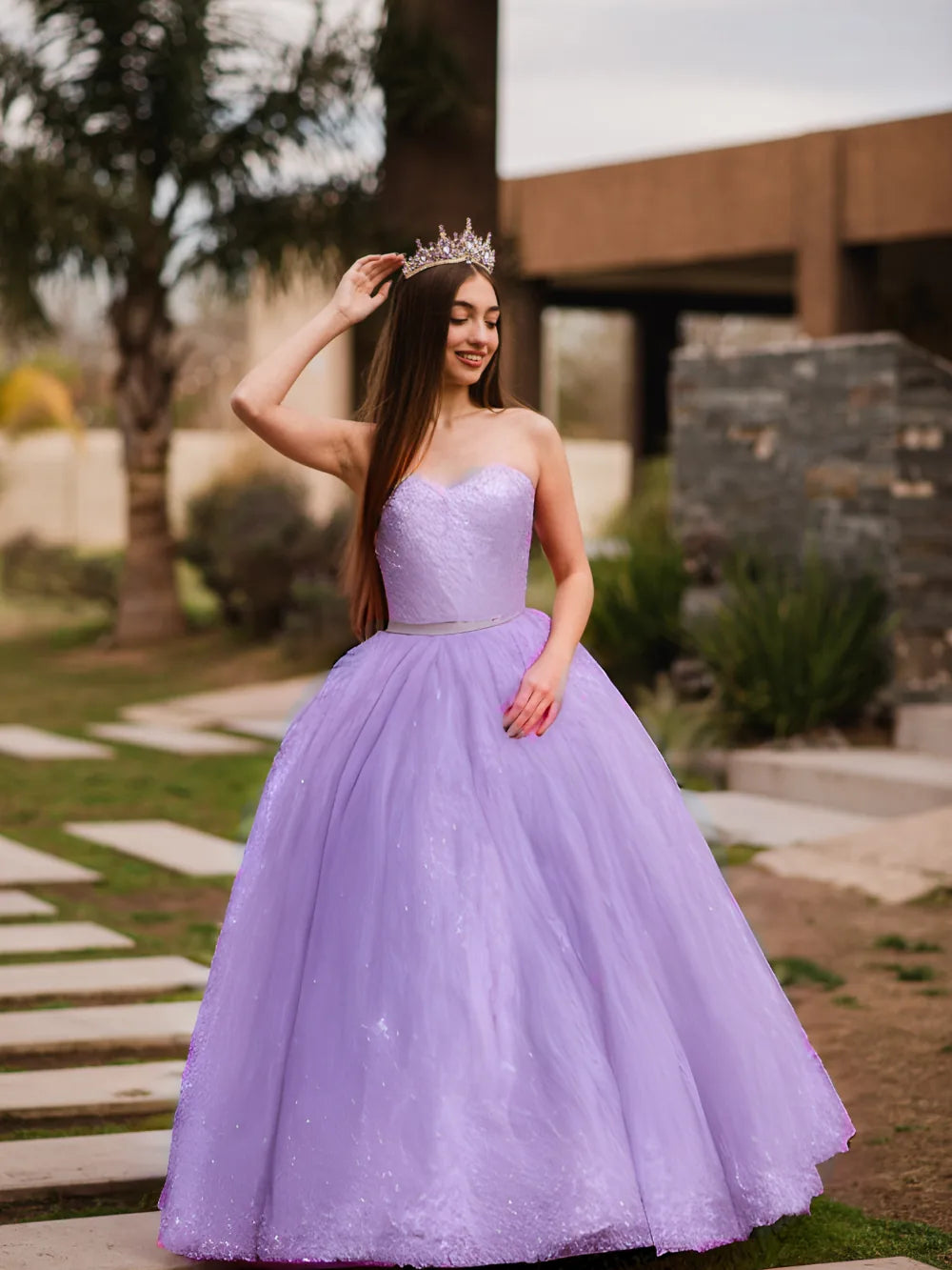 Corona Trono Celestial – Lila Boreal
