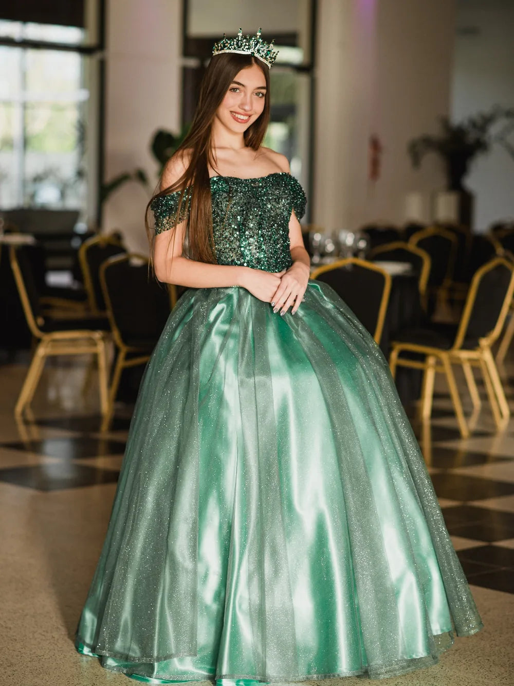 Corona Trono Celestial – Verde Esmeralda