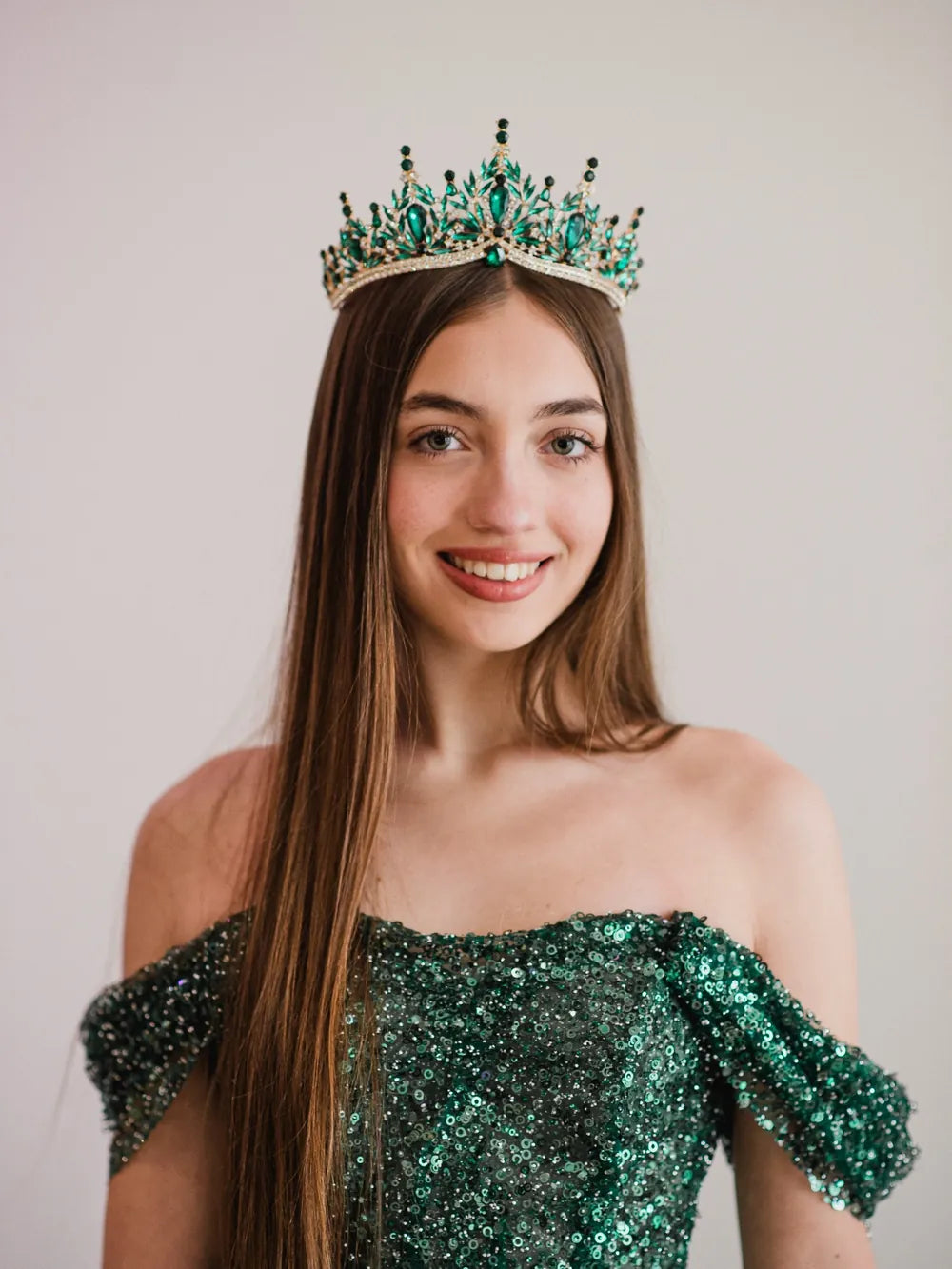 Corona Trono Celestial – Verde Esmeralda