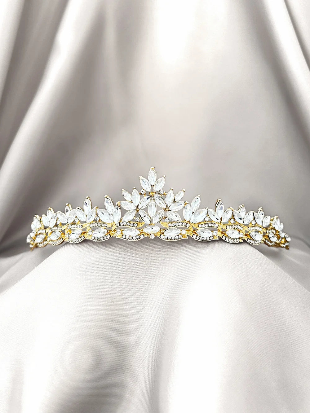 Tocado de novia Cristal de Hielo – Dorada