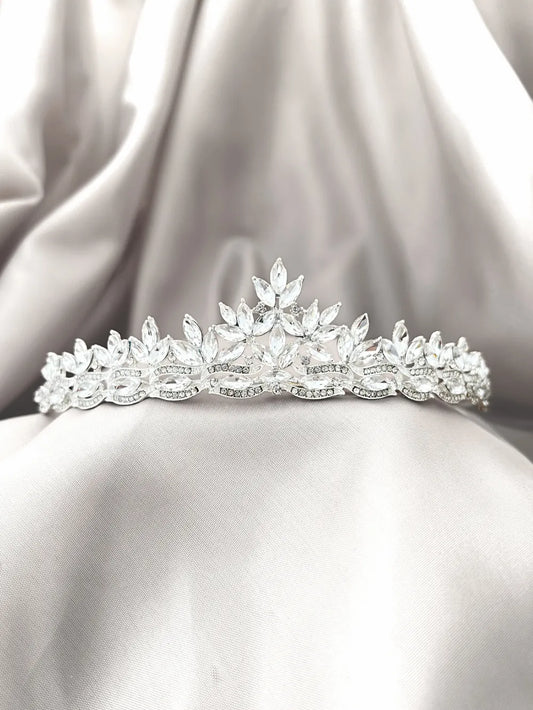 Tiara Cristal de Hielo – Plateada