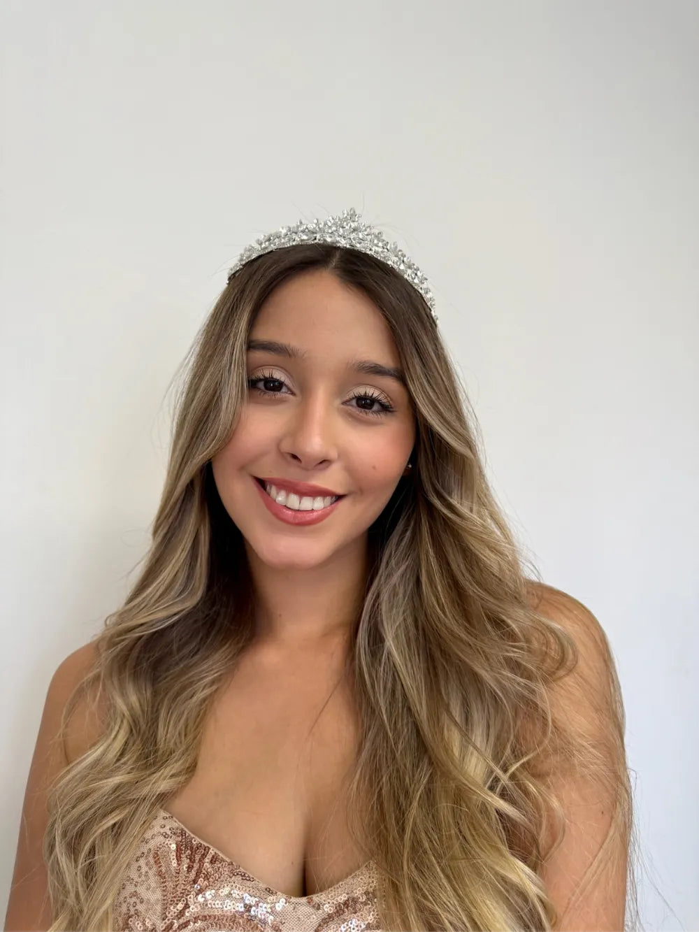 Tocado de Novia Cristal de Hielo – Plateada