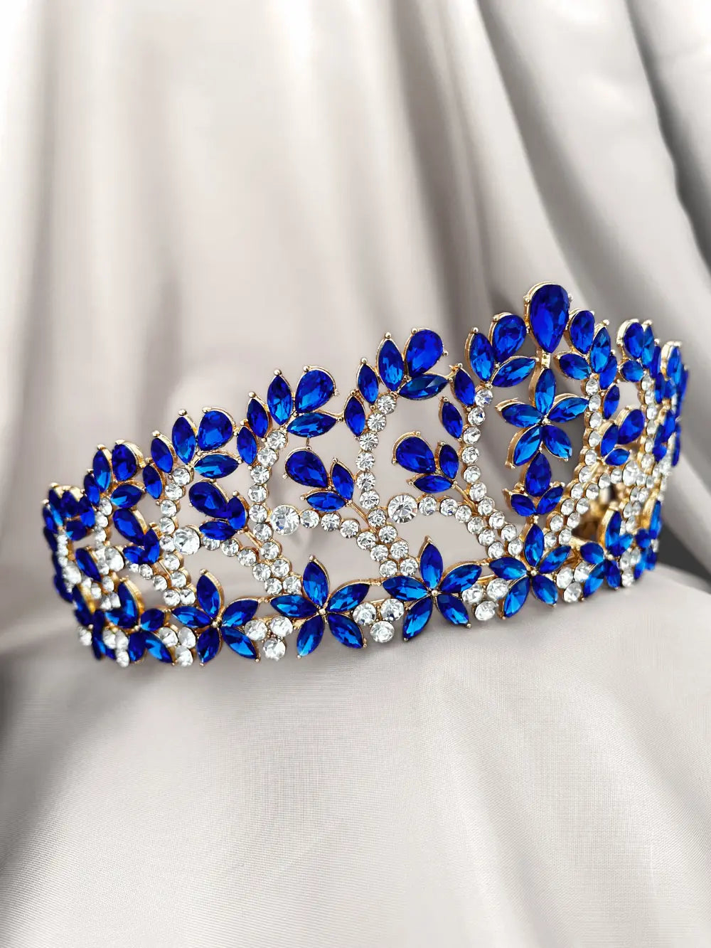 Corona Jardín Real – Azul Profundo
