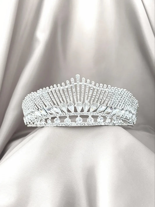 Corona Sol de Reinas – Cristal Plateado