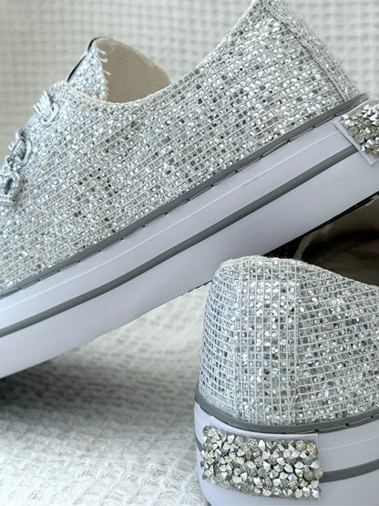 Zapatillas Brillo Imperial Plata