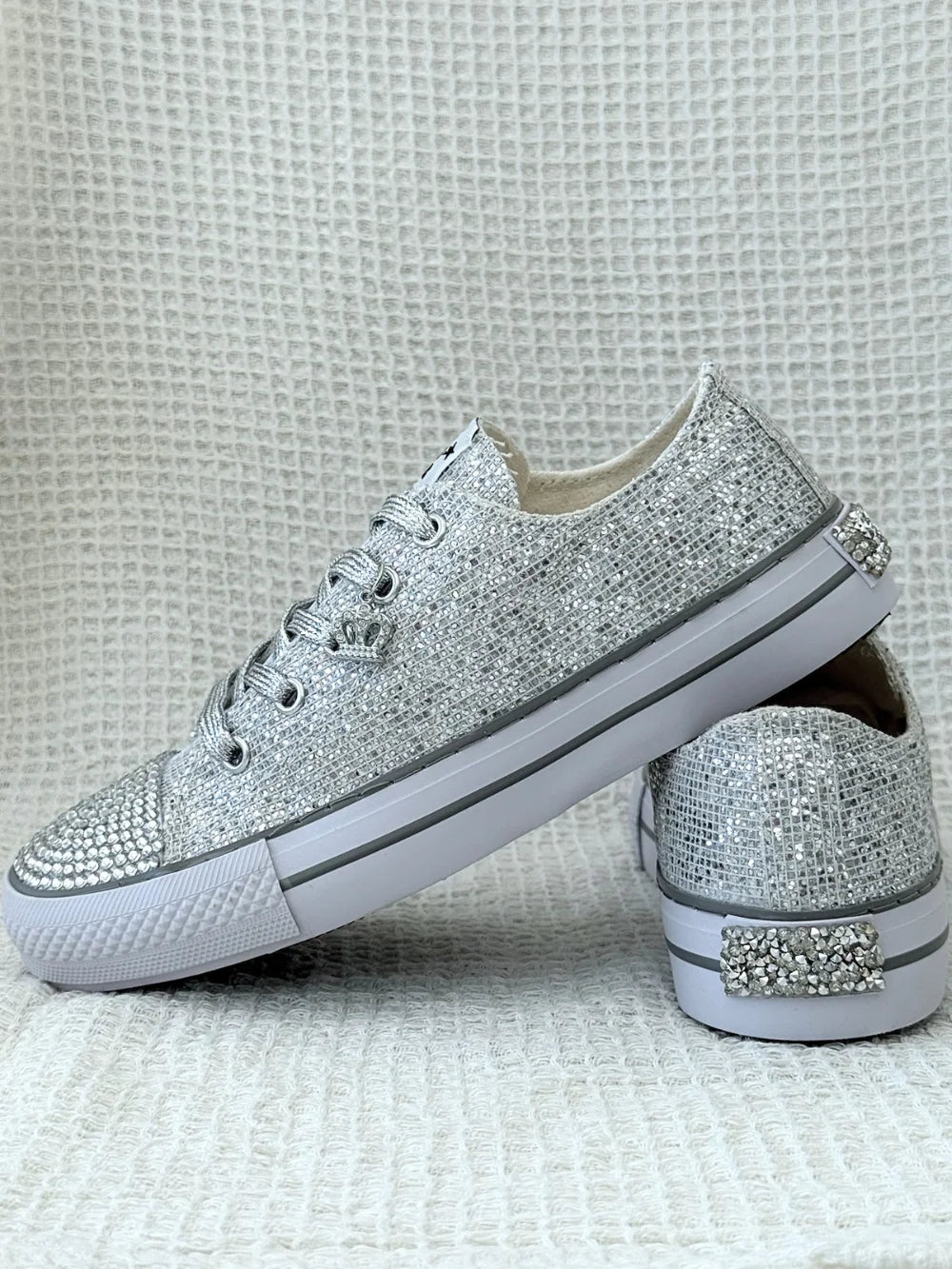 Zapatillas Brillo Imperial Plata