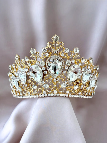 Corona Emperatriz de Cristal Dorada