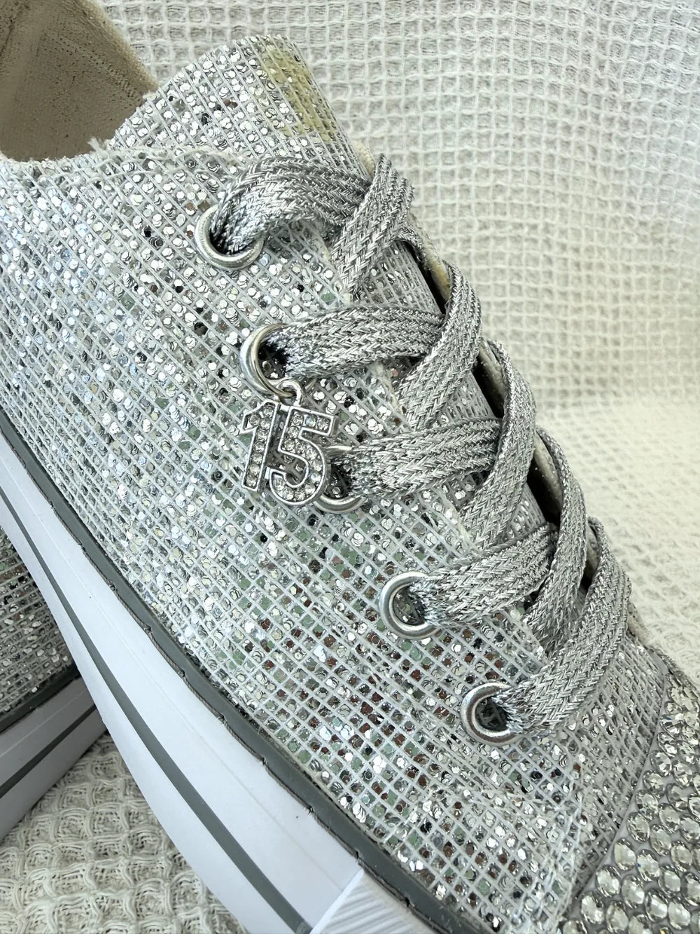 Zapatillas Brillo Imperial Plata