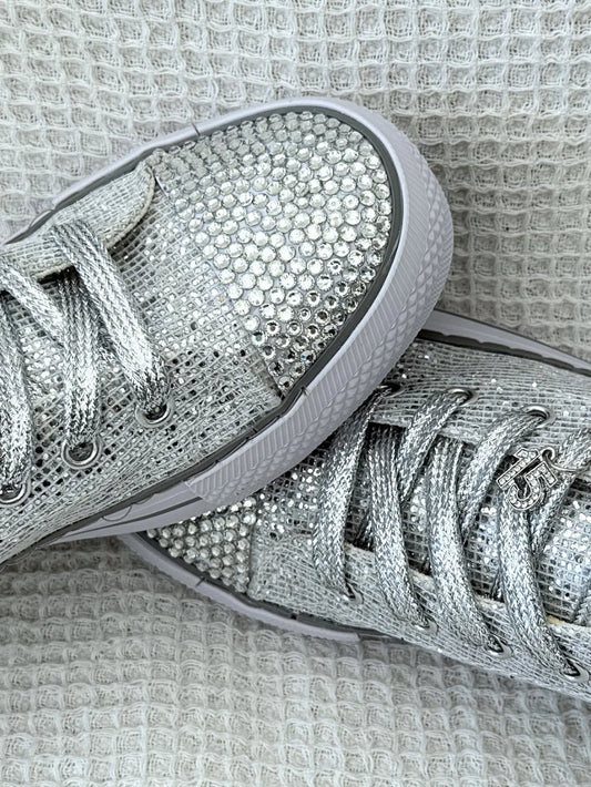 Zapatillas Brillo Imperial Plata