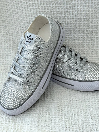 Zapatillas Brillo Imperial Plata