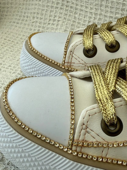 Zapatillas Brillo Imperial Oro
