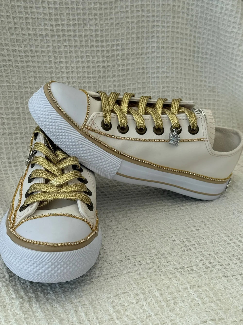 Zapatillas Brillo Imperial Oro