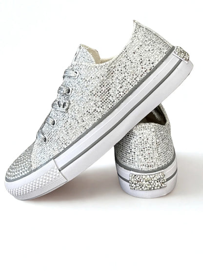Zapatillas Brillo Imperial Plata