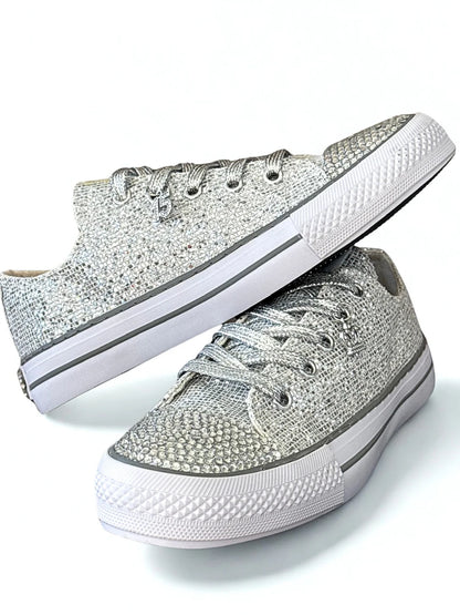 Zapatillas Brillo Imperial Plata