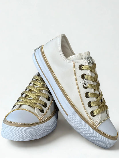 Zapatillas Brillo Imperial Oro
