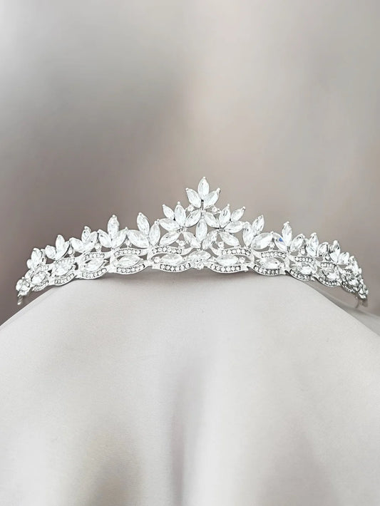 Tiara Cristal de Hielo – Plateada
