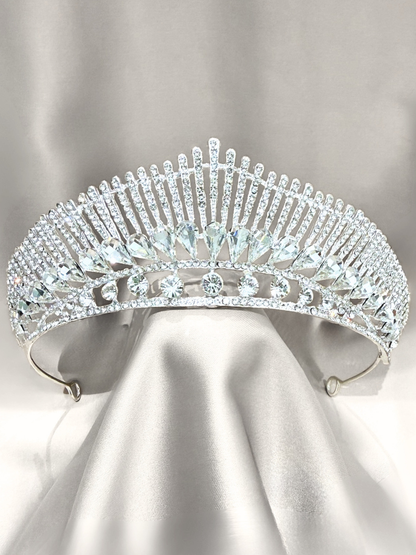 Corona Sol de Reinas – Cristal Plateado