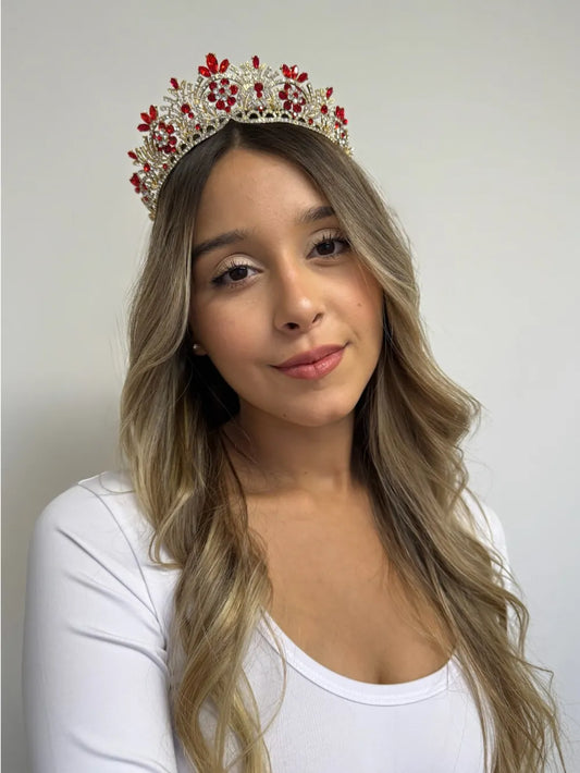 Tiara Aura Real – Rubí