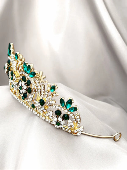Tiara Aura Real – Verde Esmeralda