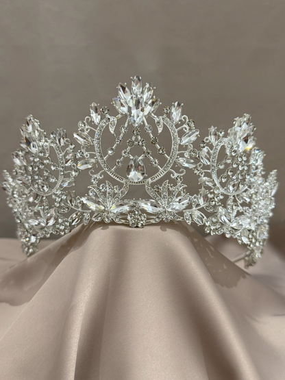 Corona Renacimiento – Cristal Plateado