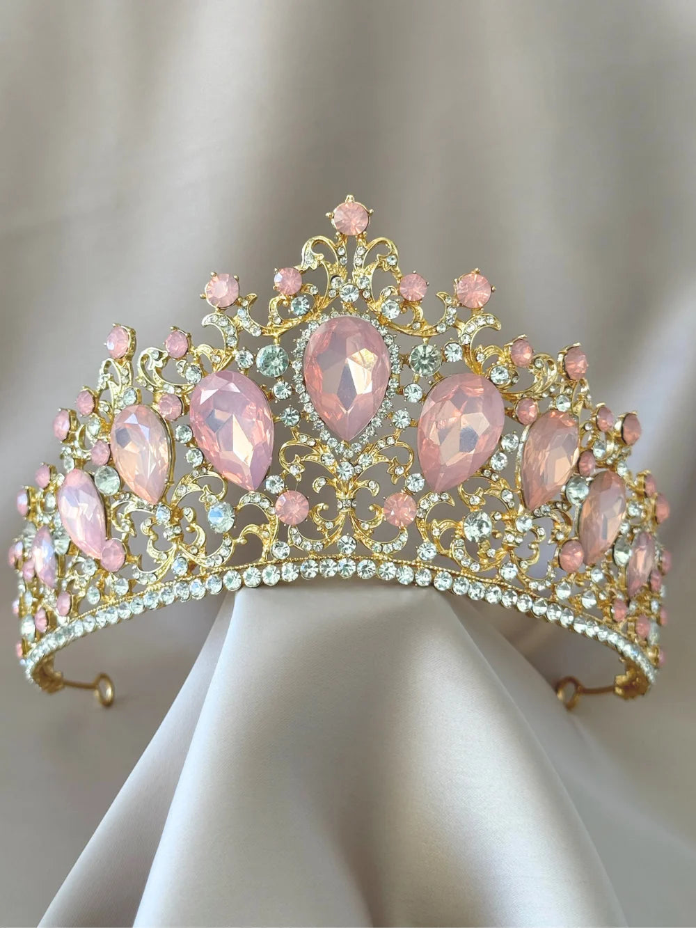 Corona Emperatriz de Cristal Rosa
