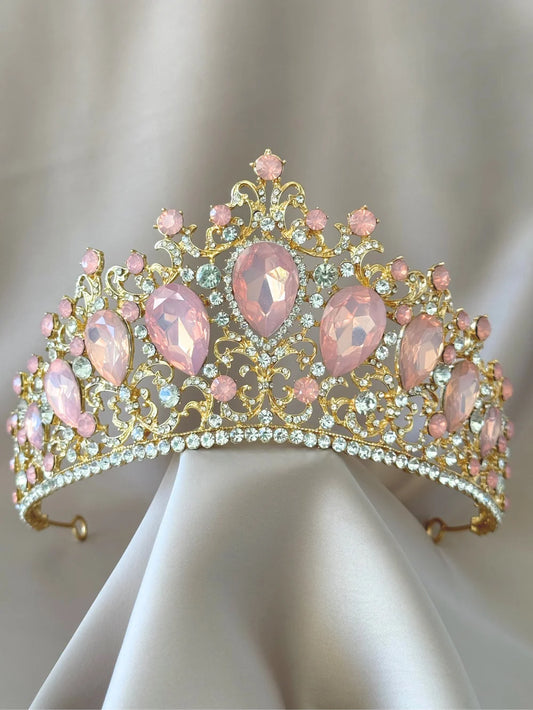 Corona Emperatriz de Cristal Rosa