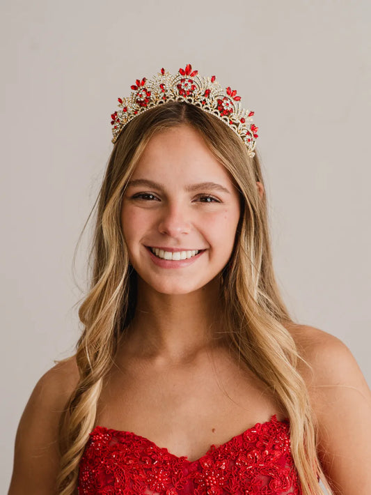 Tiara Aura Real – Rubí
