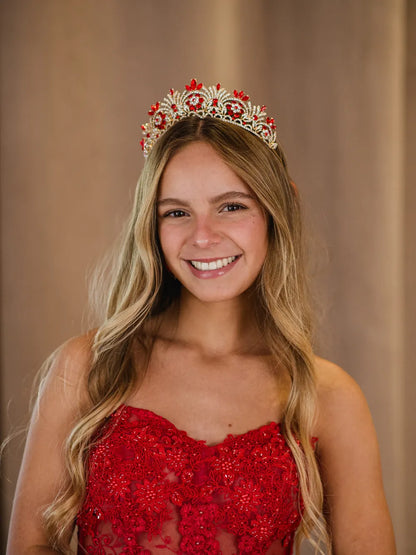Tiara Aura Real – Rubí