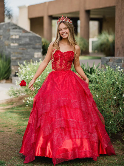 Corona Trono Celestial – Rojo Rubí