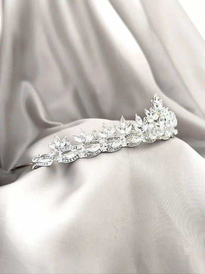 Tiara Cristal de Hielo – Plateada