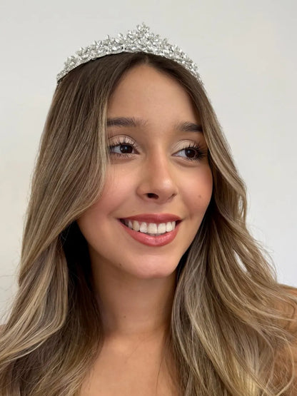 Tiara Cristal de Hielo – Plateada
