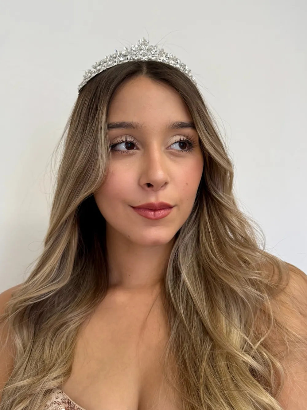 Tiara Cristal de Hielo – Plateada