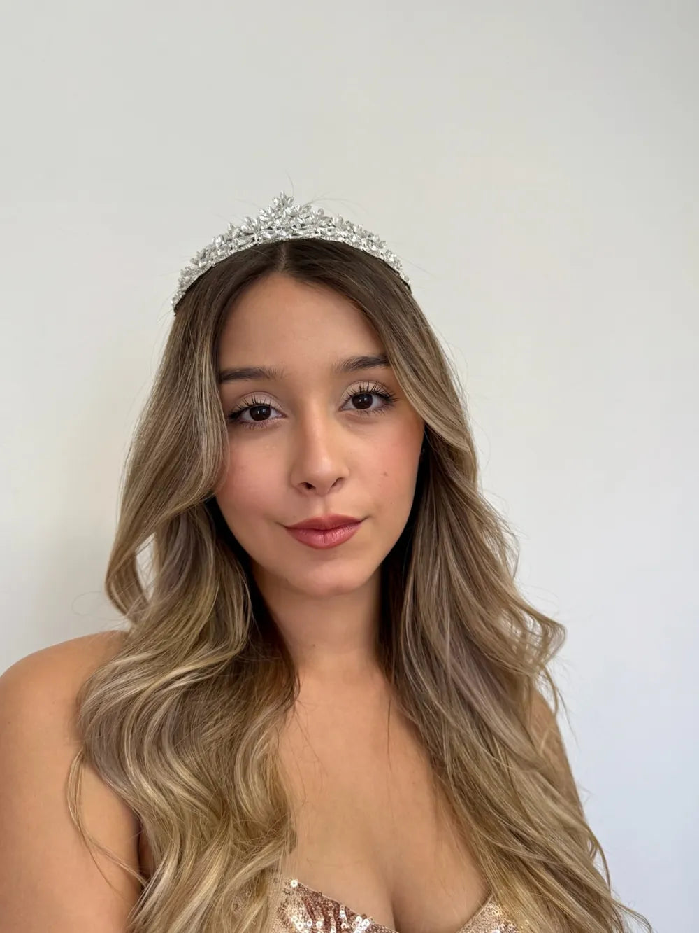 Tiara Cristal de Hielo – Plateada