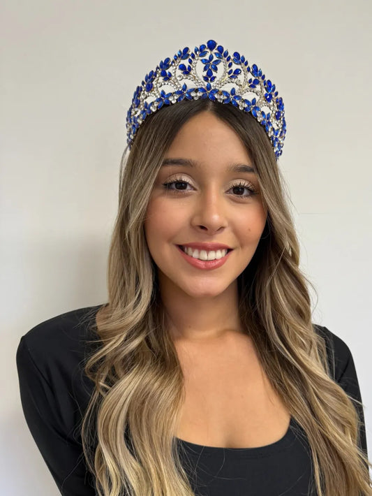 Corona Jardín Real – Azul Profundo