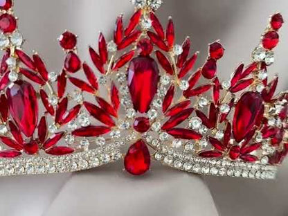 Corona Trono Celestial – Rojo Rubí