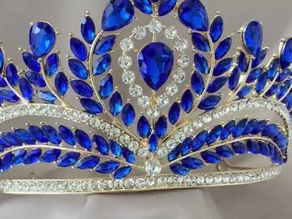 Corona Eclipse de Cristal Azul