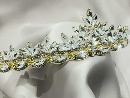 Tiara Cristal de Hielo – Dorada