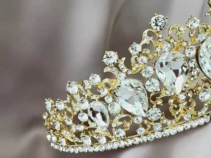 Corona Emperatriz de Cristal Dorada